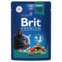 Брит Премиум пауч 85гр - Соус - Утка (Brit Premium by Nature)