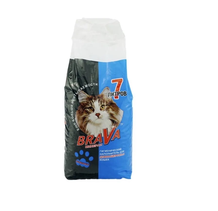 Брава 7л для Длинношерстных кошек Синий + Подарок