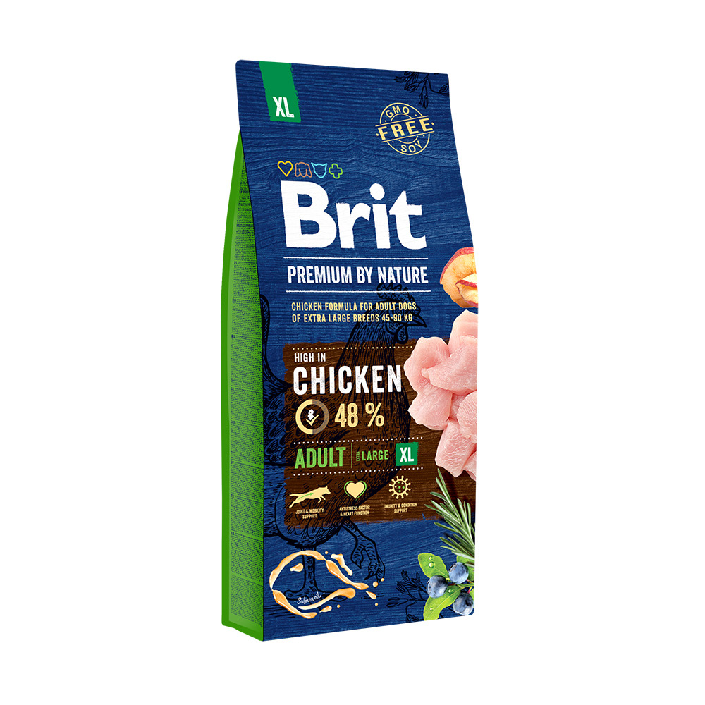 Брит 18кг для собак Гигантских пород Курица (Brit Premium by Nature)