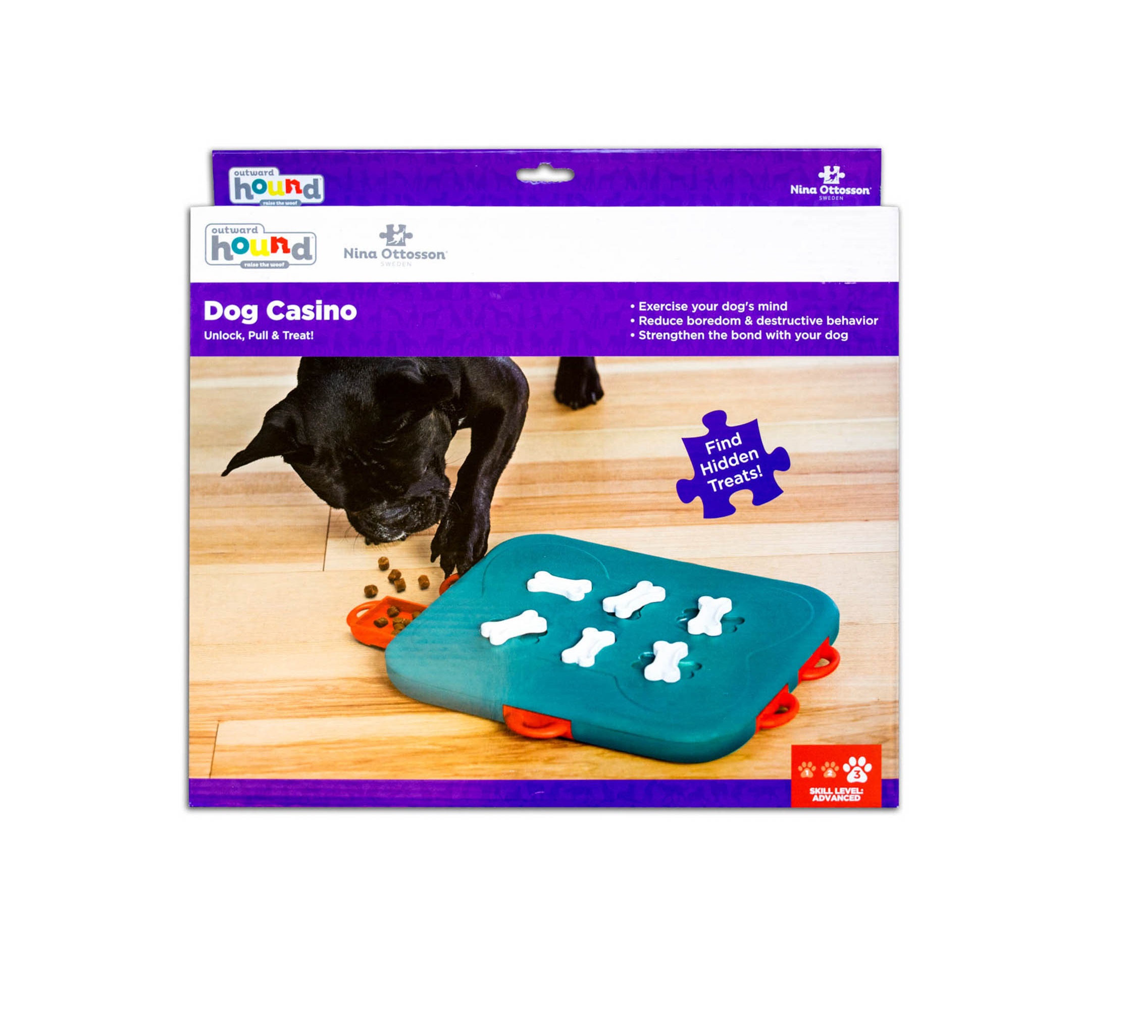 Игрушка-головоломка для Собак "Casino" 3-й (продвинутый) уровень сложности (Nina Ottosson, Petstages)