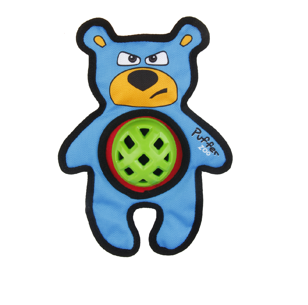 Медведь 26см, с пищалкой, серия PufferZoo, арт.75533 (GiGwi) + Подарок
