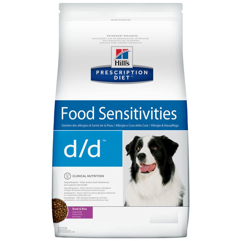 Хилс для собак. Диета 4кг D/D Дерматит/Пищевая аллергия, Утка (Hill's)