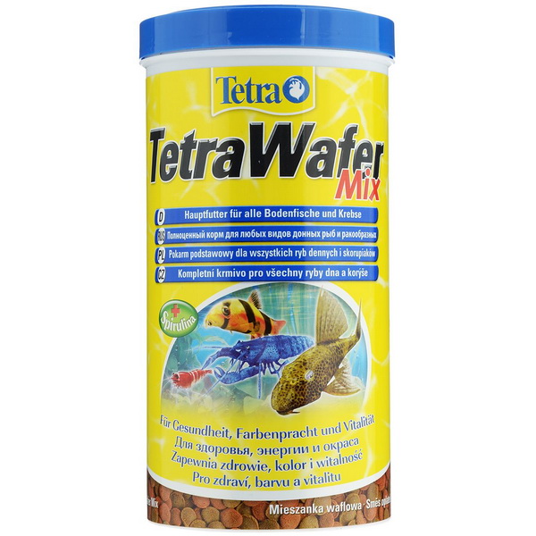 Тетра ВаферМикс 1л (WaferMix), корм для донных рыб и ракообразных (Tetra)