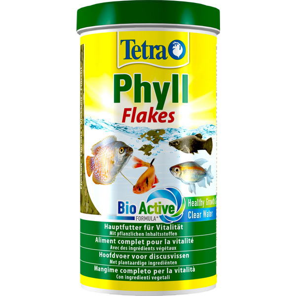 Тетра Фил 1л (Phyll), Хлопья Растительные для всех видов рыб (Tetra)