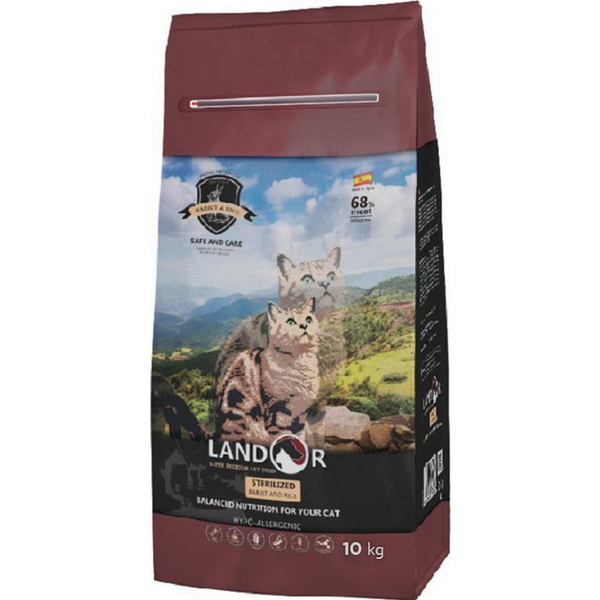 Ландор 10кг - Утка/Рис, для кошек Стерилизованных (Landor)