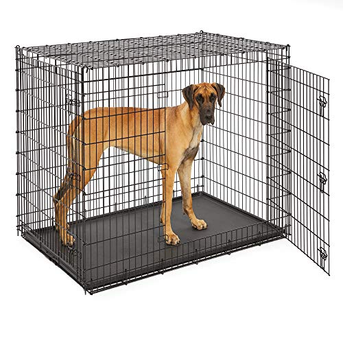 Клетка для собак "Grate Ginormus" (137х94х114h см) Черная, 2 двери (Midwest)