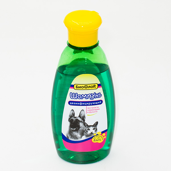 Шампунь "БиоФлор" для кошек и собак 245мл - Дезинфицирующий