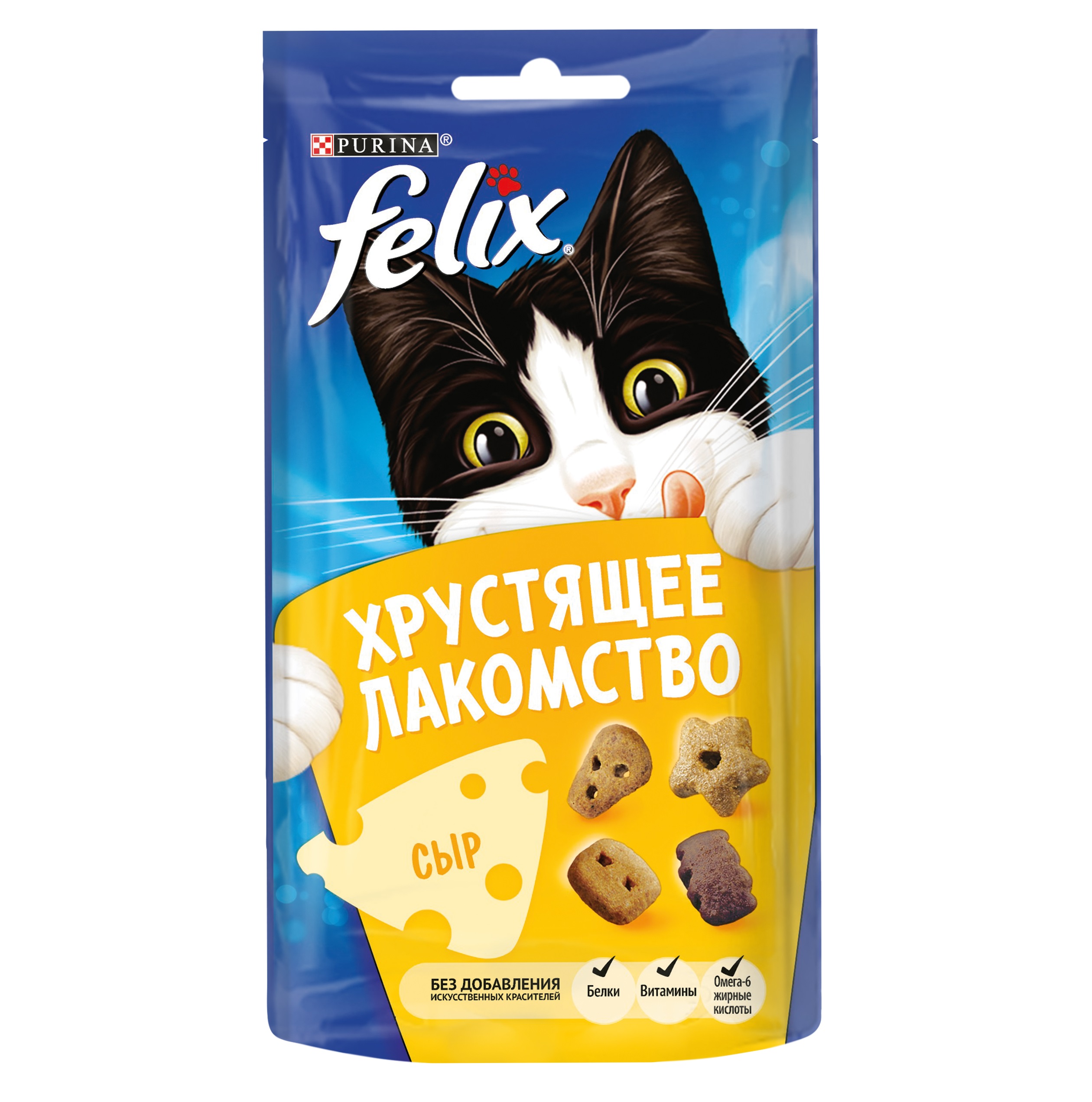 Феликс 60гр Сыр, хрустящее лакомство (Felix)