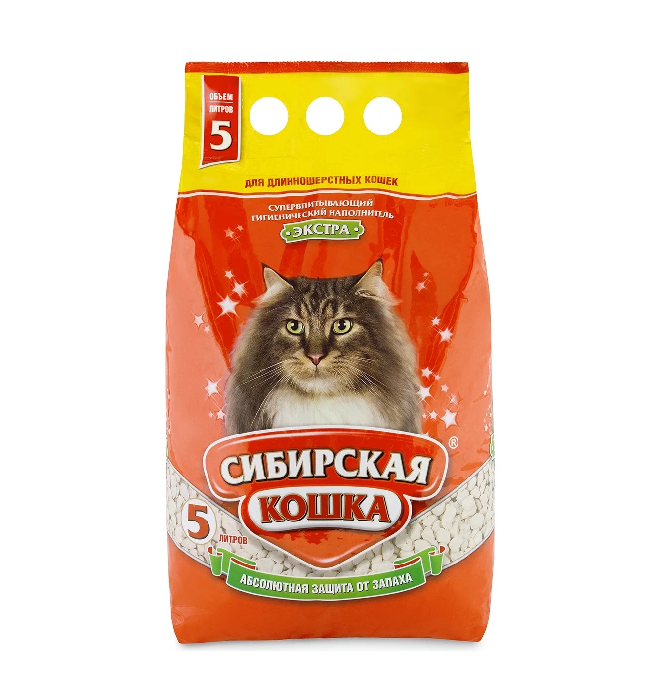 Сибирская кошка "Экстра" впитывающий, 5л