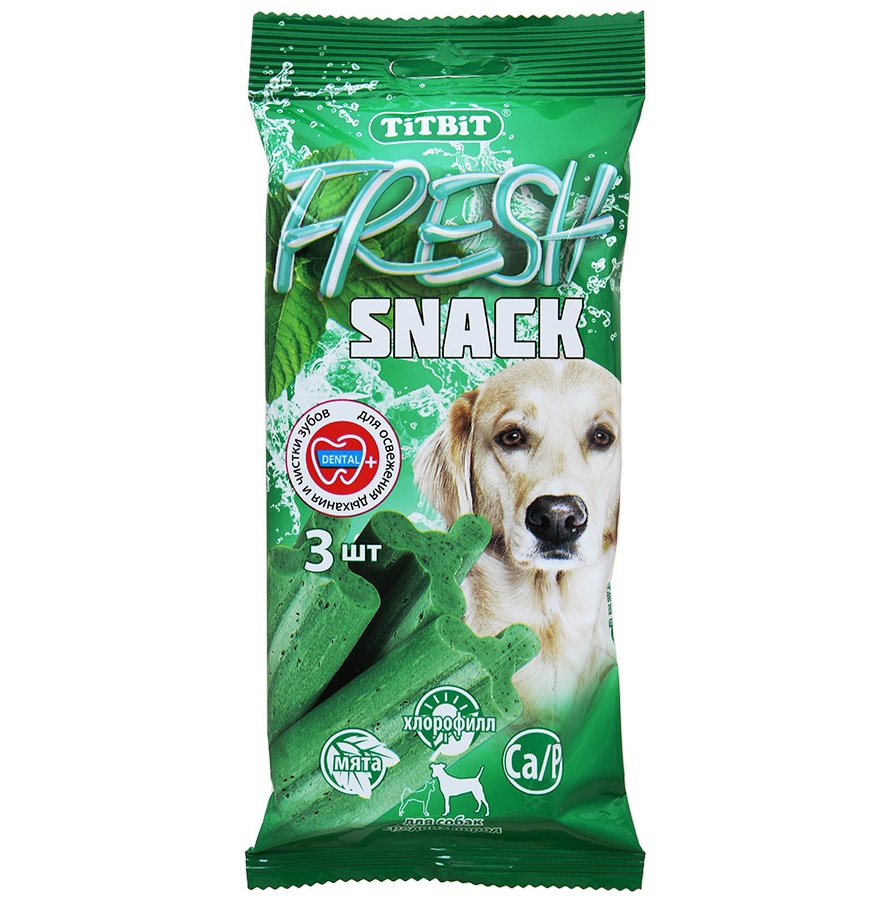 Снек Fresh - для средних собак, 3шт/уп (TitBit)