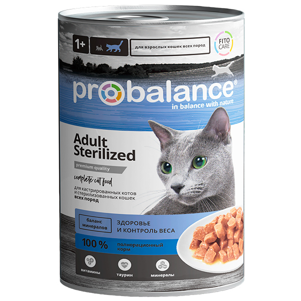 ПроБаланс 415гр - Стерилизед, консервы для кошек (ProBalance)