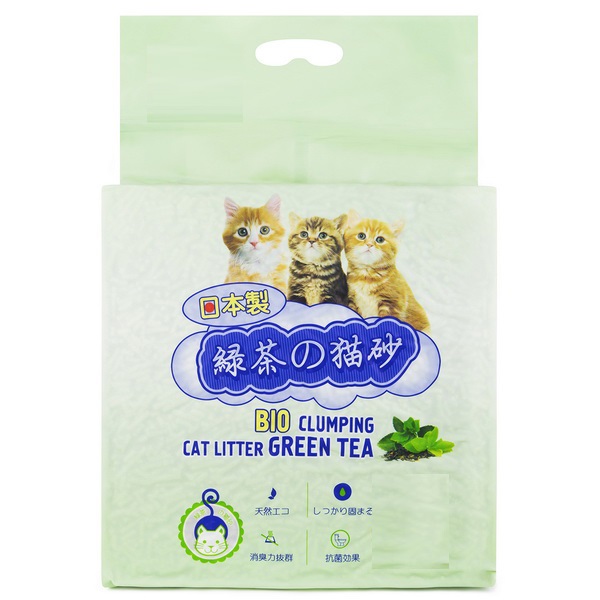 Хакасэ Комкующийся 6л - Тофу "Зеленый чай" (Hakase Arekkusu)