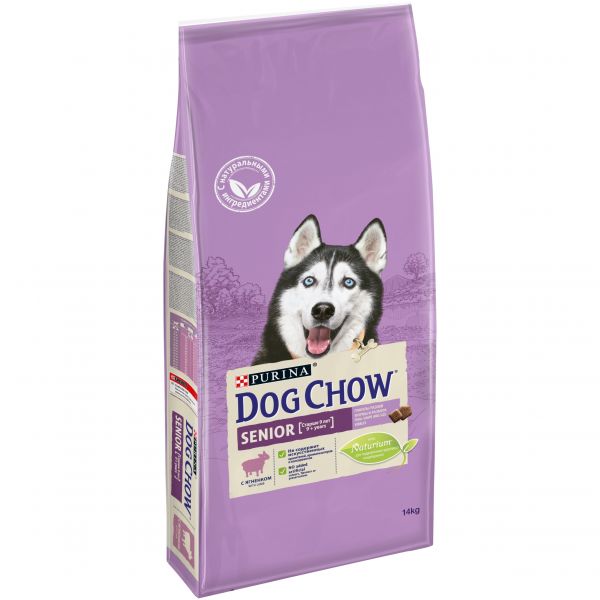 Дог Чау 14кг для собак Пожилых 9+ Ягненок (Dog Chow)
