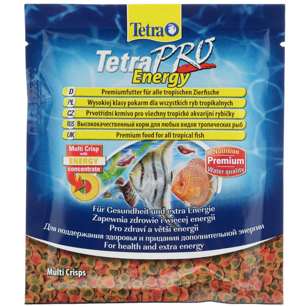 Тетра Про Энерджи Чипс (Pro Energy Crisps) 12гр, Чипсы для всех видов рыб, с жирами Омега-3 (Tetra)