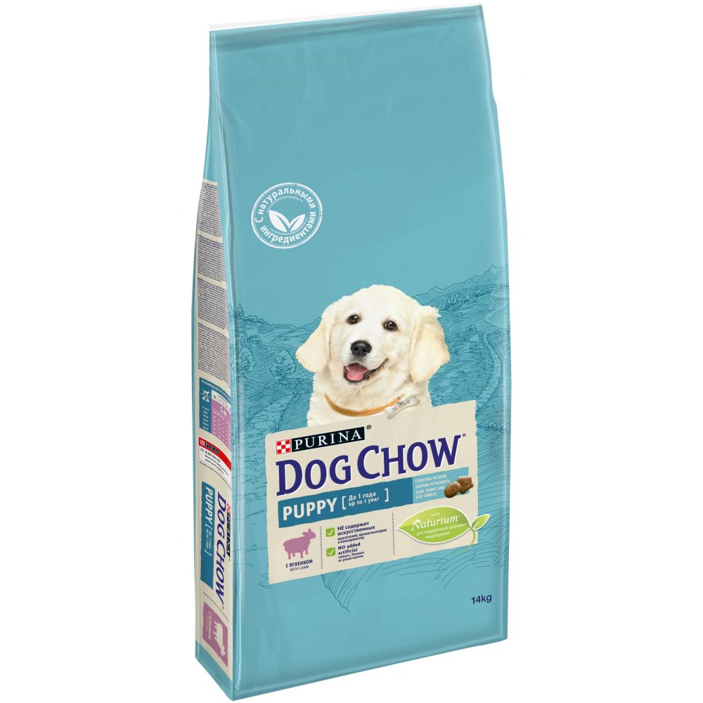 Дог Чау 14кг для щенков Ягненок (Dog Chow)