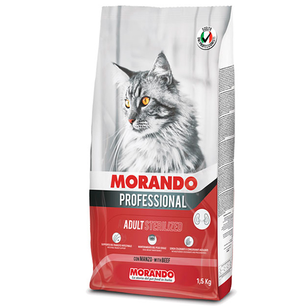 Морандо 1,5кг - Говядина - для Стерилизованных кошек (Morando)