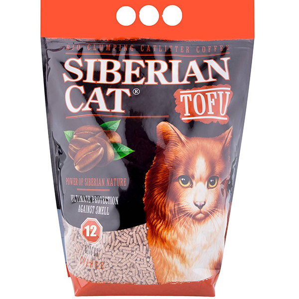 Сибирская кошка Комкующийся 12л - Тофу "Кофе"
