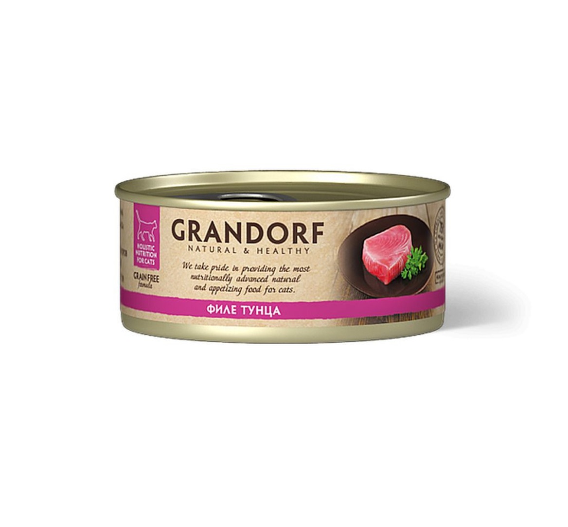 Грандорф 70гр - Тунец, консервы для кошек (Grandorf)