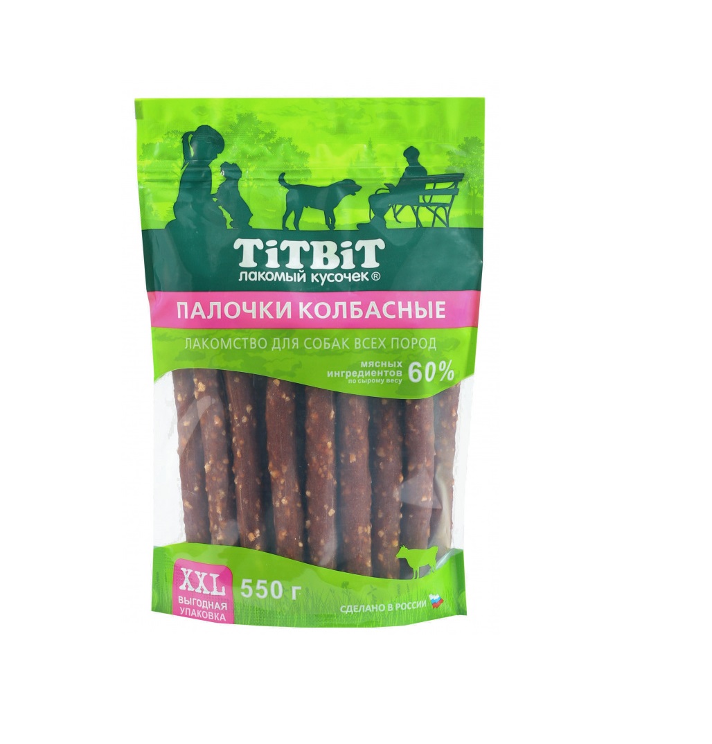 Палочки Колбасные 550гр - для собак (TitBit)