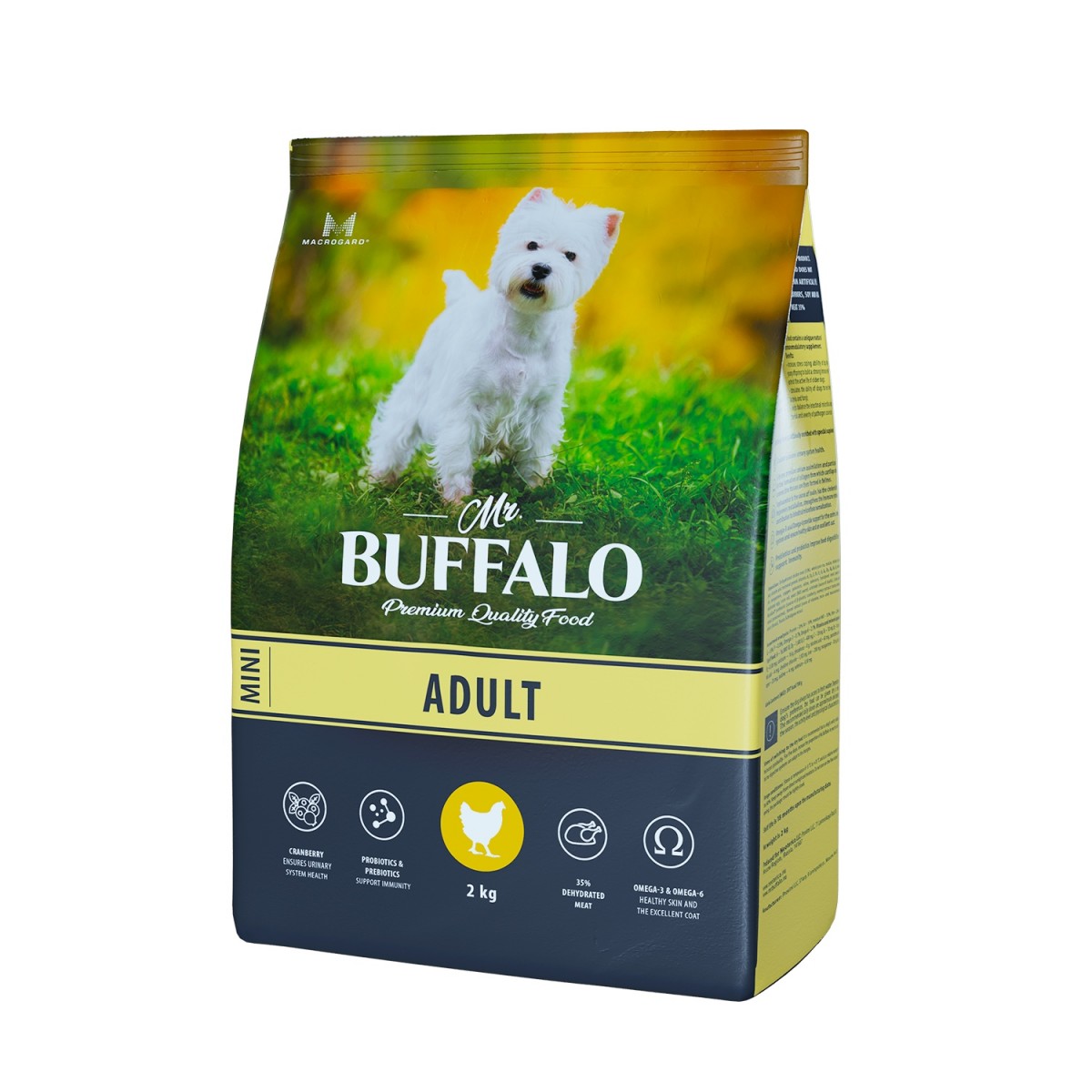 Мистер Буффало 2кг - Курица - для мелких собак (Mr.Buffalo) + Подарок