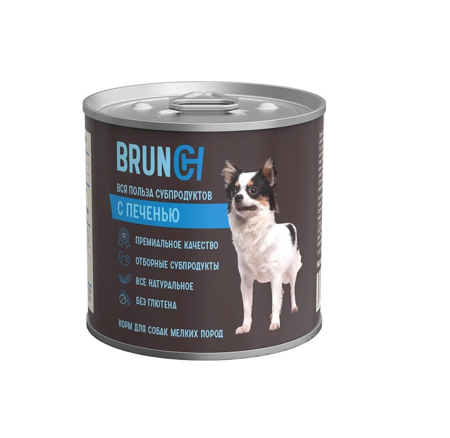 Бранч 240гр - Печень - консервы для собак (Brunch)