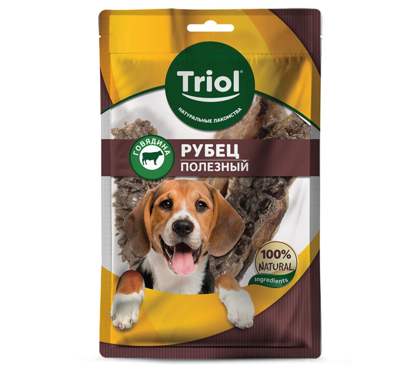 Рубец Говяжий полезный 30гр - лакомство для собак (Triol)
