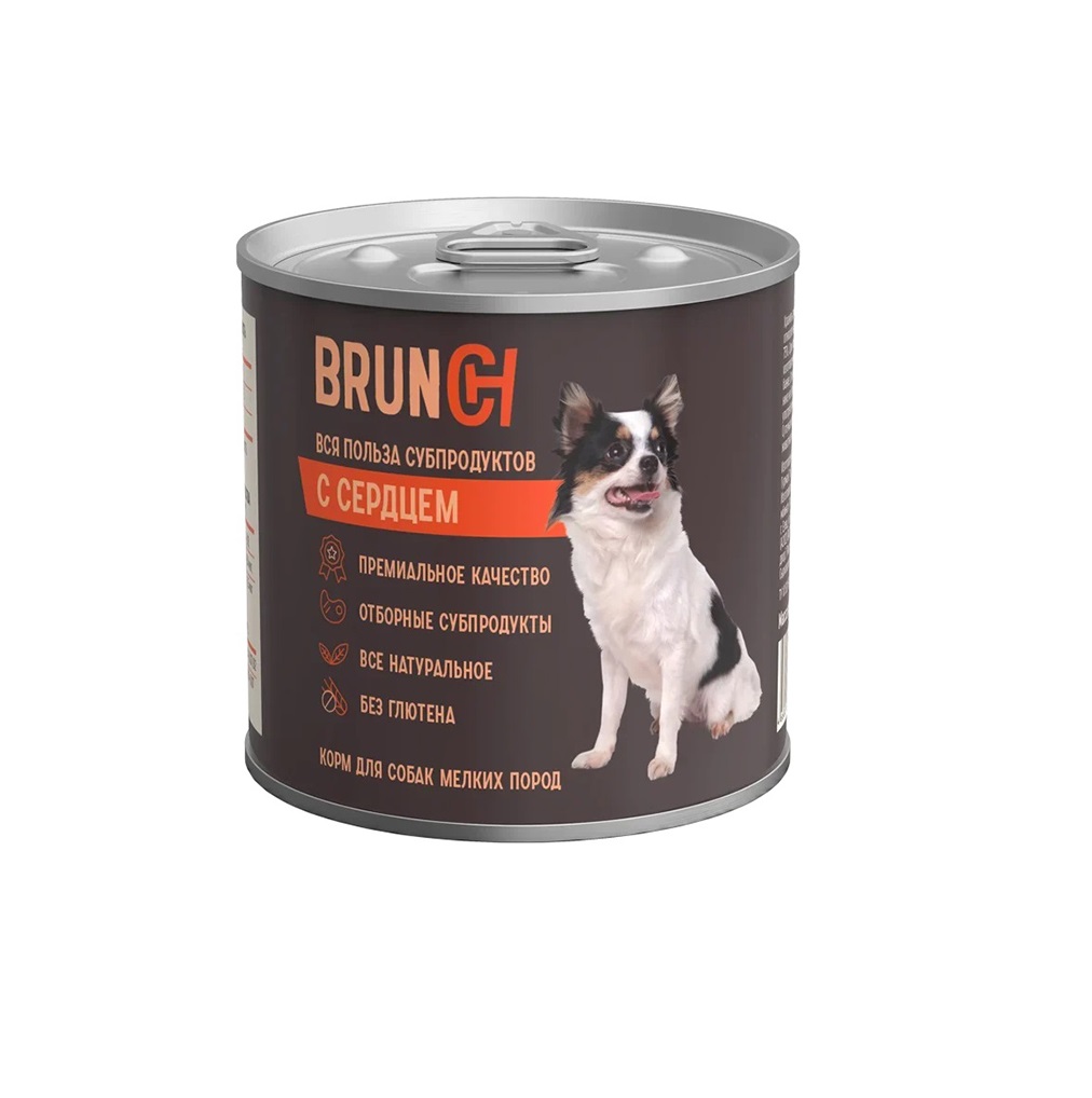Бранч 240гр - Сердце - консервы для собак (Brunch)