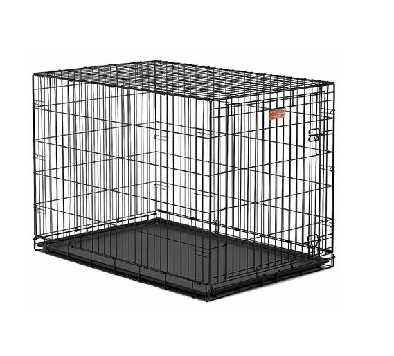 Клетка для собак (106х71х76см) Черная, 1 дверь (Midwest Crate)