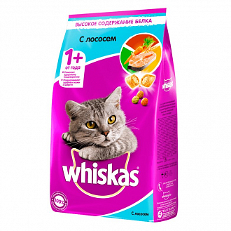 Вискас 1,9кг - Лосось для Взрослых Кошек (Whiskas)