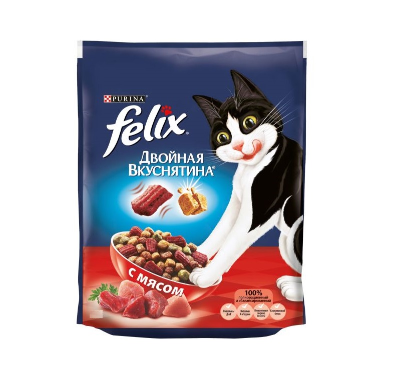 Феликс 1,3кг - Мясо - Двойная Вкуснятина (Felix)