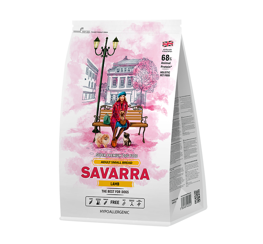 Саварра 1кг - Ягненок - для Мелких собак (Savarra)