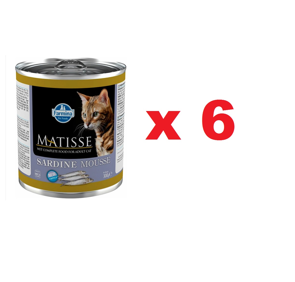 Матис 300гр мусс для кошек - Сардины (Matisse), 1коробка = 6штук