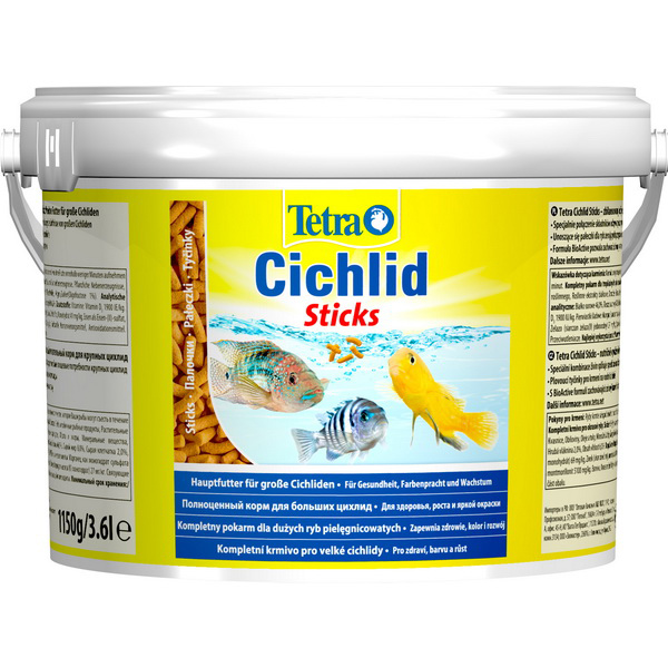 Тетра Цихлид Стикс 3,6л (Cichlid Sticks), Палочки для всех видов Цихлид (Tetra)