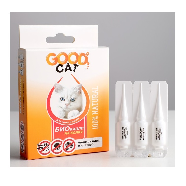 Капли репеллентные "Гуд Кэт" - для кошек/котят (Good Cat)