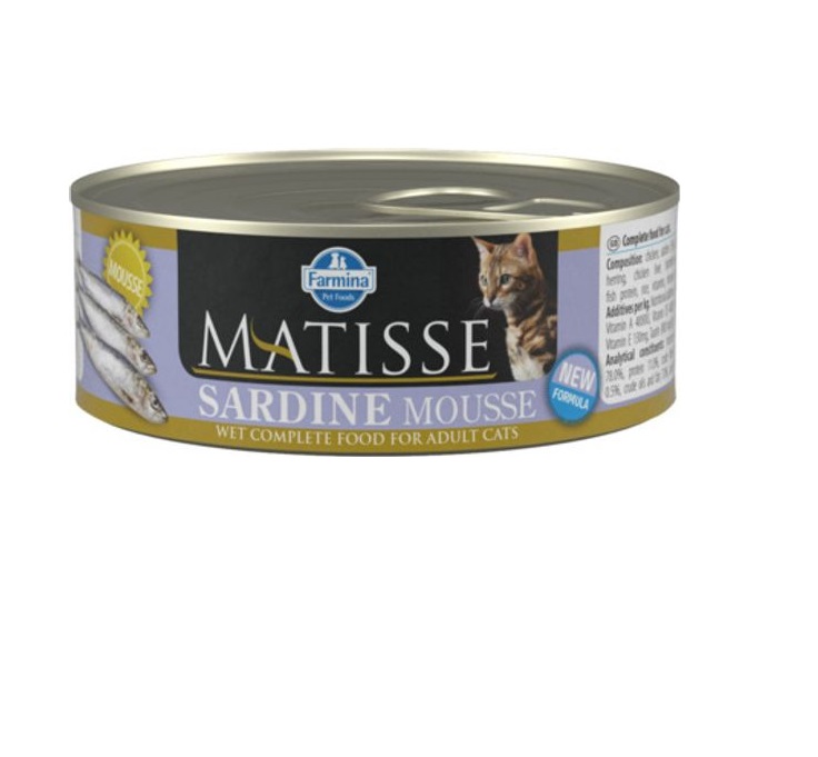 Матис 85гр мусс для кошек - Сардины (Matisse) + Подарок